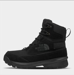 The North Face Chilkat V Cognito WP Triple Black Waterproof Boots Men's 9
